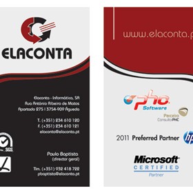 Estacionário: Cartão de visita Elaconta, SA 2011